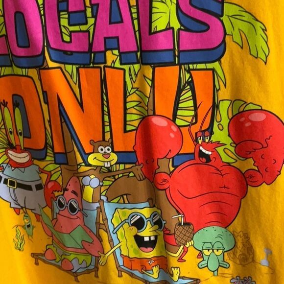 NWOT SPONGE BOB mens tank in size large - Picture 5 of 8